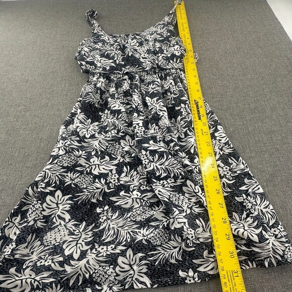 North Shore Sun Dress One Size Pineapples Scoop Neck Adjustable Straps Rayon - Picture 5 of 11